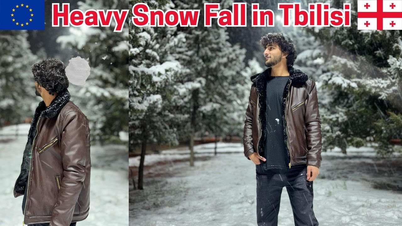 Heavy Snow in Tbilisi, Georgia | Snow Fight | Enjoy with Friends |