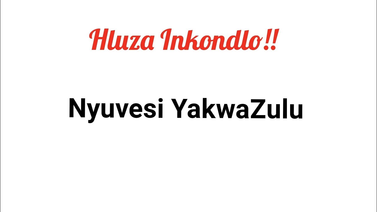 Inkondlo Nyuvesi YakwaZulu