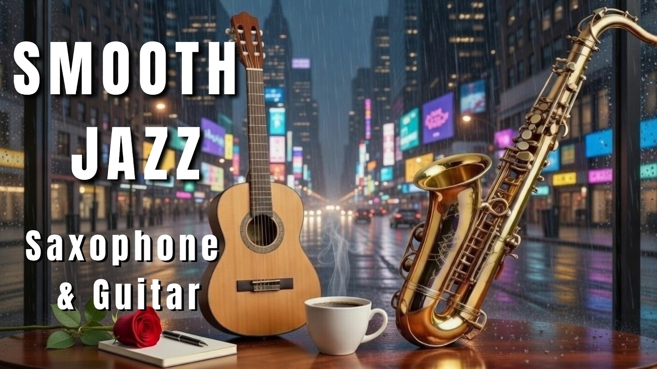 Smooth Jazz & Soul R&B Instrumental &ndash; Warm Saxophone & Guitar for Focus and Relaxation.