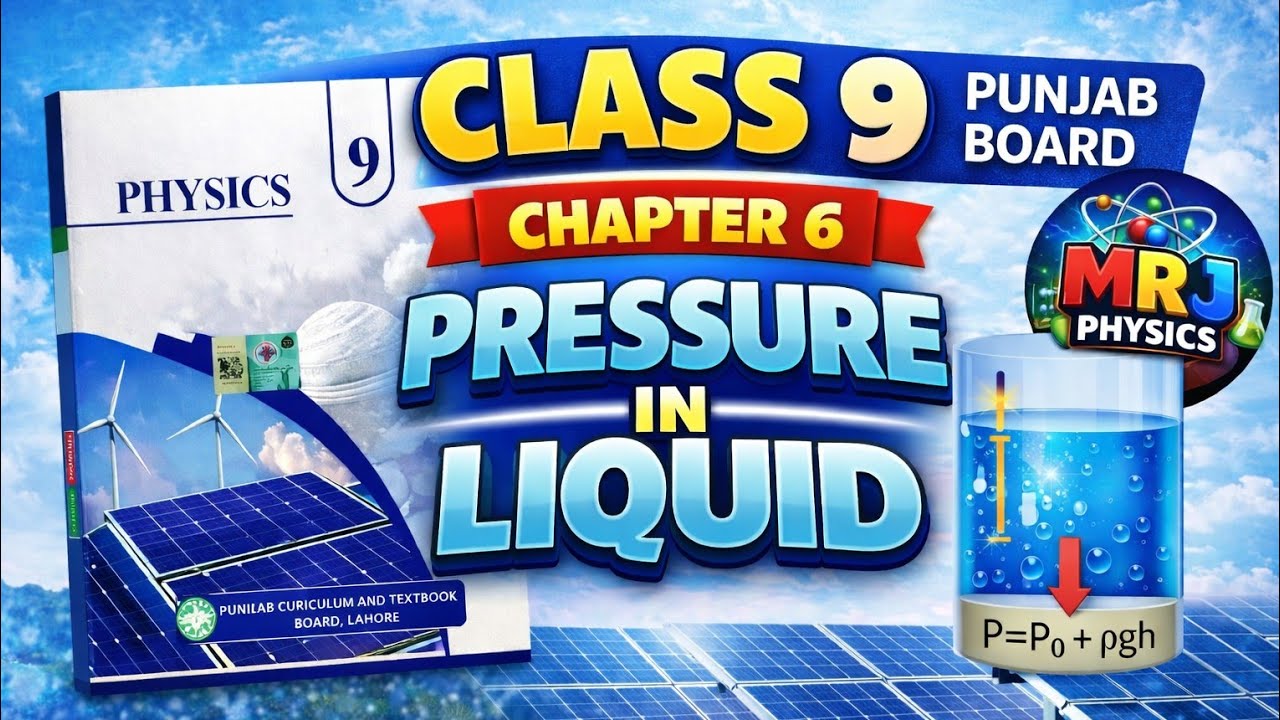 Pressure in Liquids Physics Class 9 || Class 9 Physics Pressure in Liquids Urdu Medium || MRJPhysics