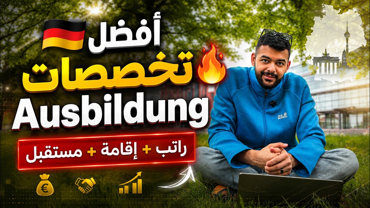 أفضل تخصصات الأوسبيلدونغ #ausbildung  في ألمانيا 2026 | الرواتب + اللغة المطلوبة + فرص القبول🇩🇪