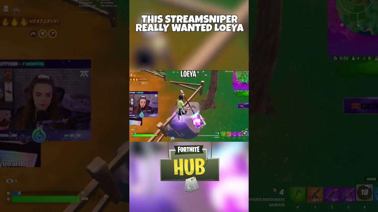 This streamsniper really wanted Loeya #Fortnite
