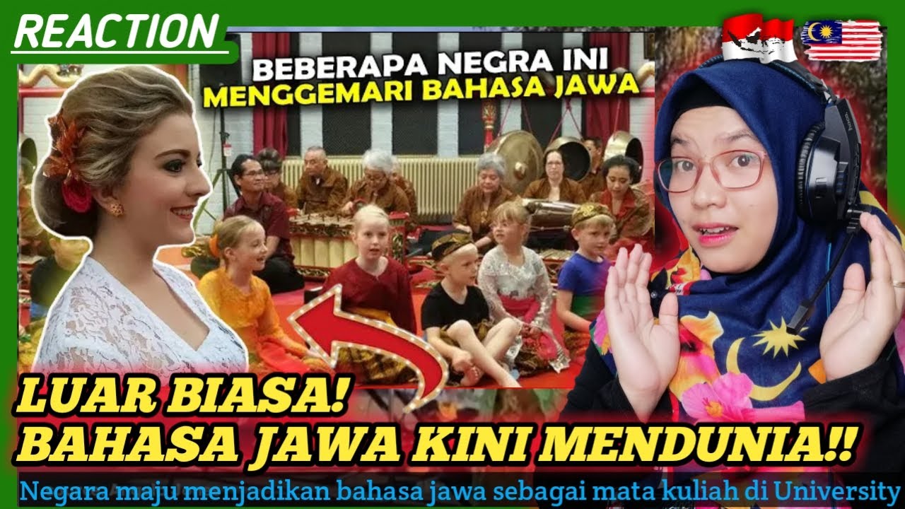 🇲🇾🇮🇩WAOOWW LUAR BIASA❗BAHASA JAWA MENDUNIA❗BANYAK NEGARA MAJU MENGGUNAKAN BAHASA JAWA❗REACT
