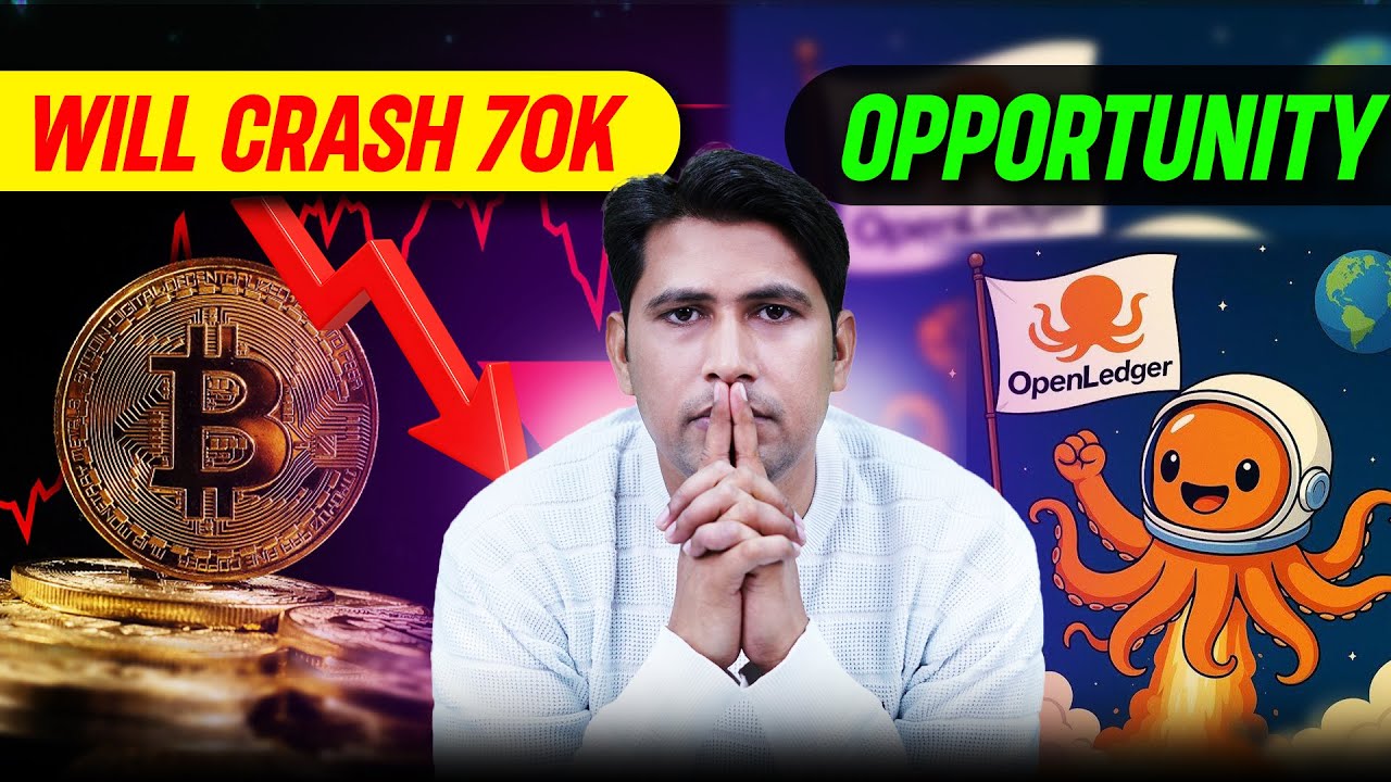 Bitcoin Will Crash 70k | Bitcoin Analysis | Open Ledger New Update | Crypto News Today