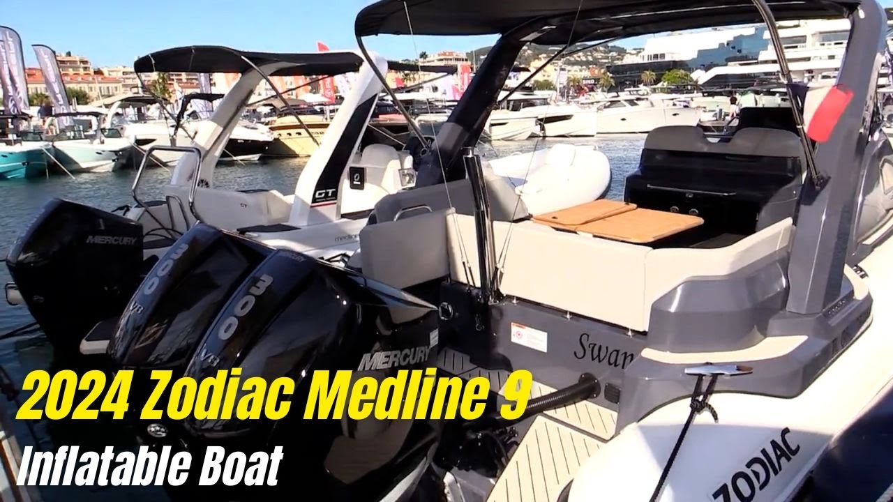 Обзор надувной лодки Zodiac Medline 9 2024 года | BoatTube