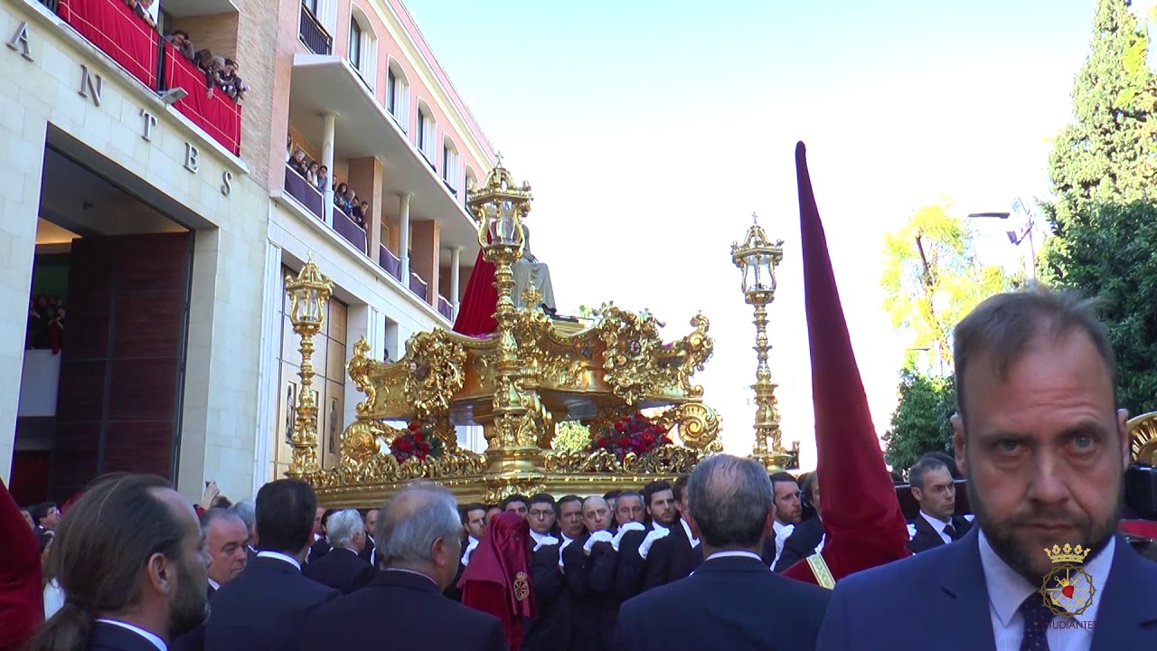 [HD] Salida del Cristo Coronado de Espinas, 2018 - Estudiantes (Málaga)