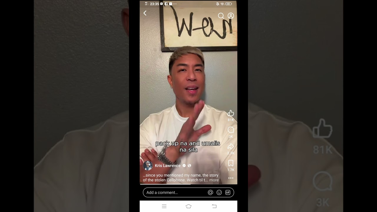 KRIS LAWRENCE DETALYENG IKINUWENTO ang PAGNANAKAW ni ALVIN NG CELLPHONE sa KANYA