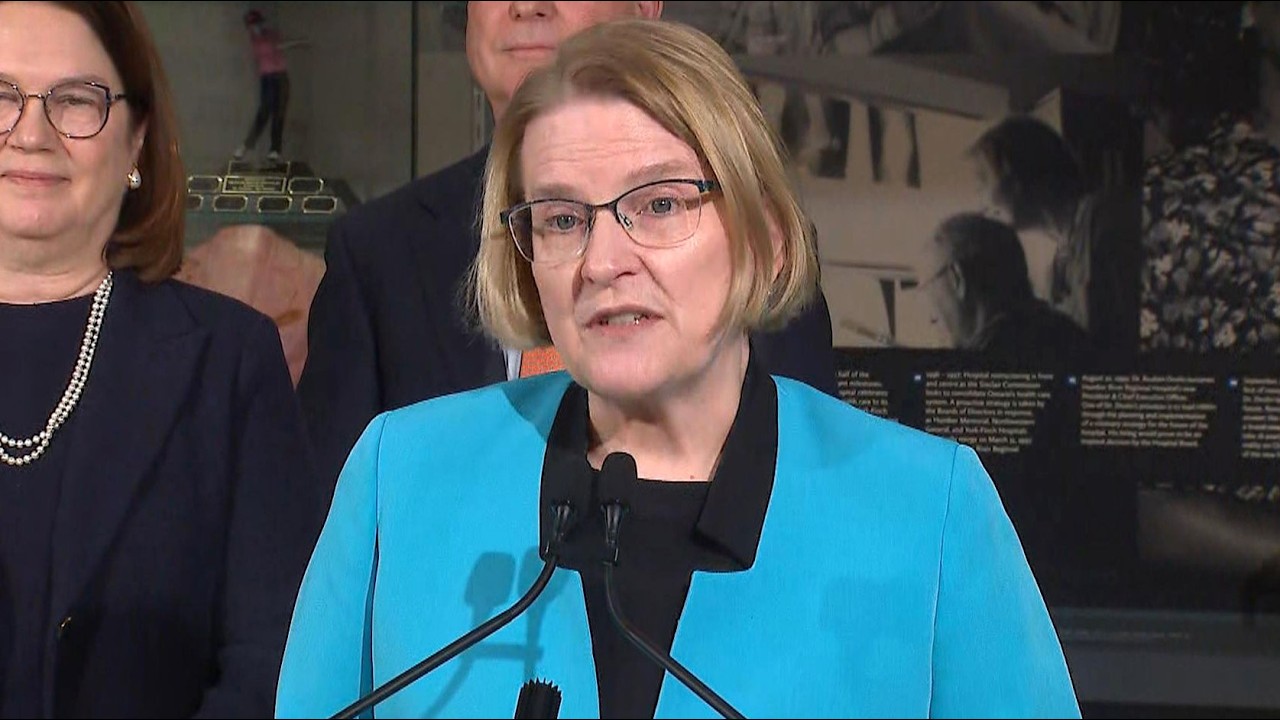 'We are building capacity in our hospitals': Ontario Health Minister Sylvia Jones announcement