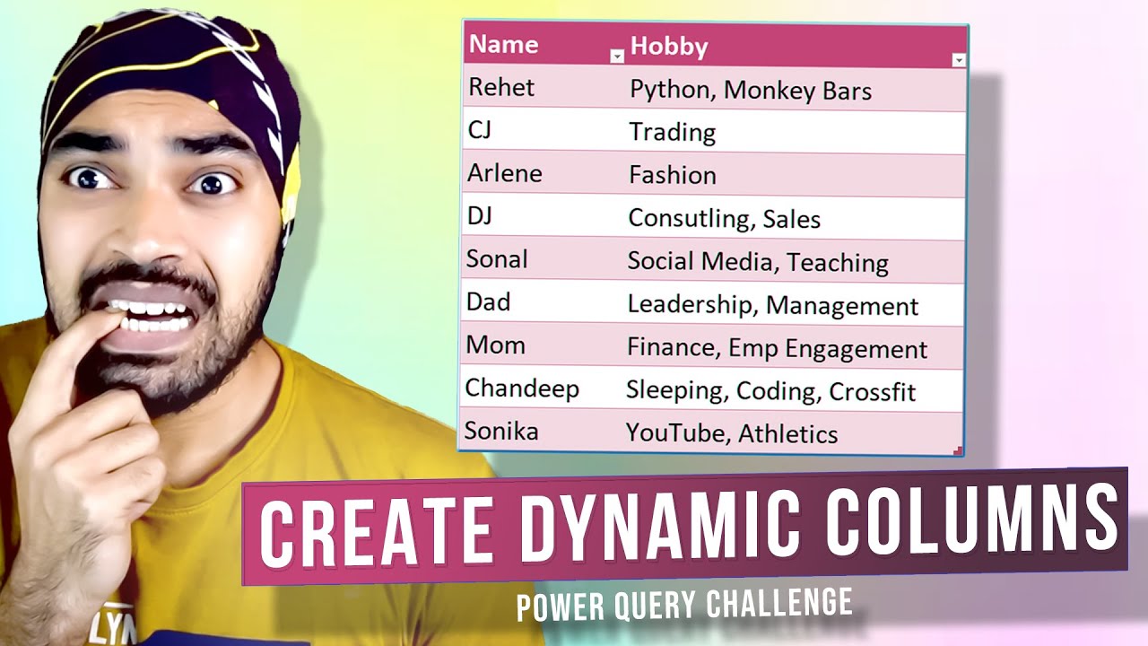 Creating Dynamic Columns | Power Query Challenge