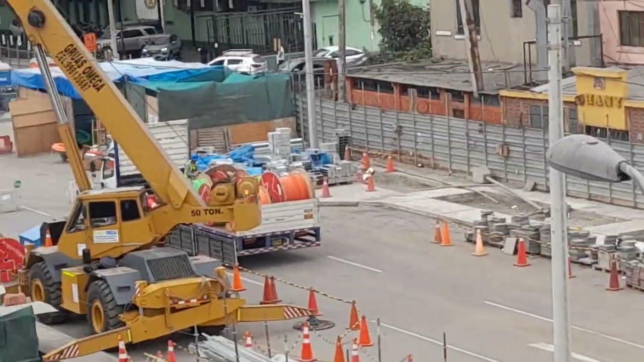 OBRAS LINEA 2 METRO DE LIMA -ESTACION CANGALLO(PARTE 112)