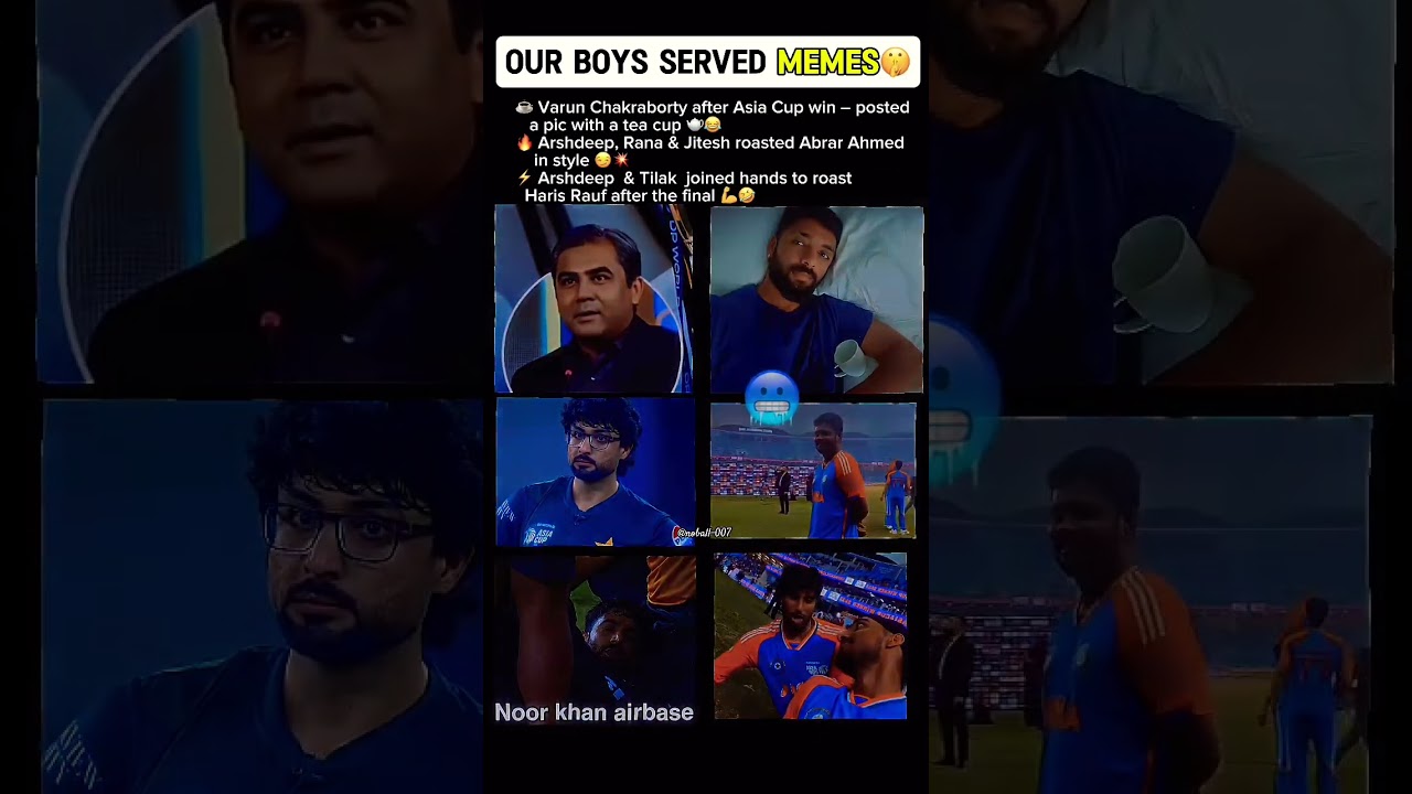 Team India Players Roast Pakistan Cricketers After Asia Cup 2025 Win | Meme Fest Begins #shortfeed