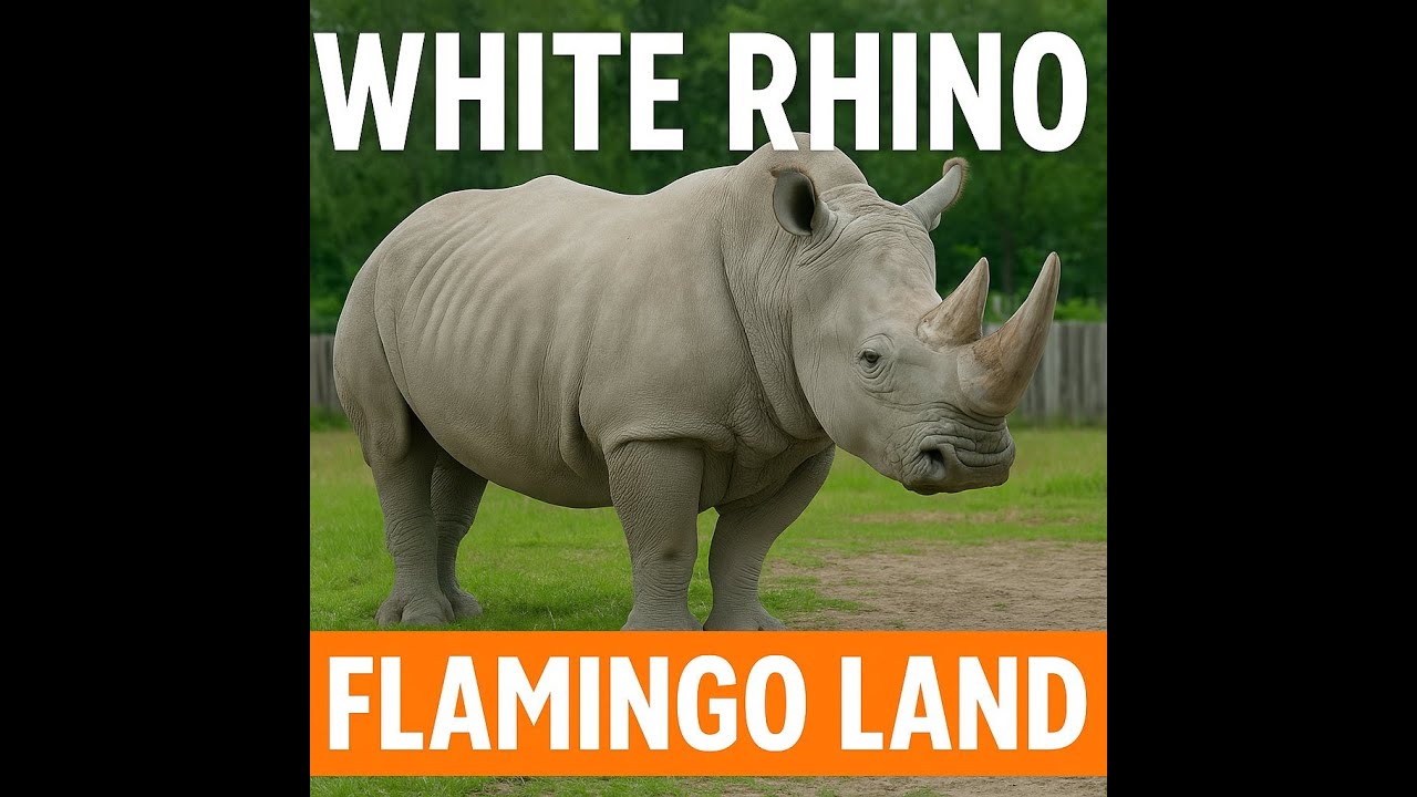 White Rhino at Flamingo Land | Powerful and Endangered Giant