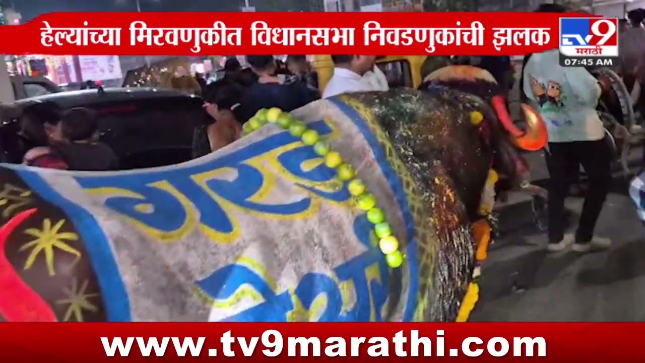 Nashik Breaking | हेल्यांच्या मिरवणुकीत विधानसभा निवडणुकांची झलक - tv9 marathi
