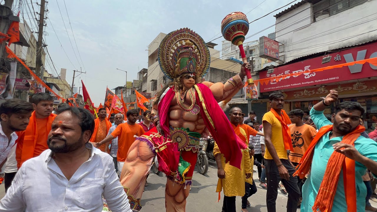 Veer Hanuman Dancing at Hanuman Jayanti in Hyderabad | Hanuman dance Video | Vanara Veerulam song