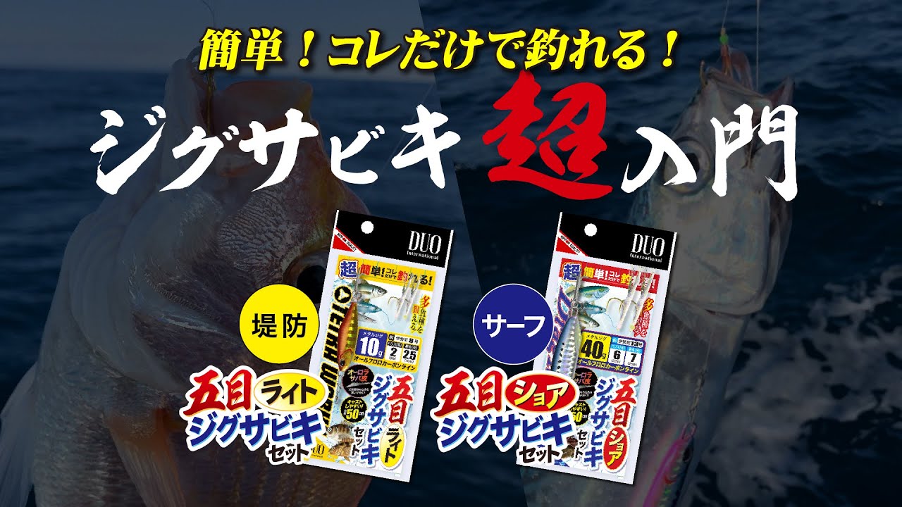 [超入門！コレだけで釣れる！] 五目ジグサビキセット