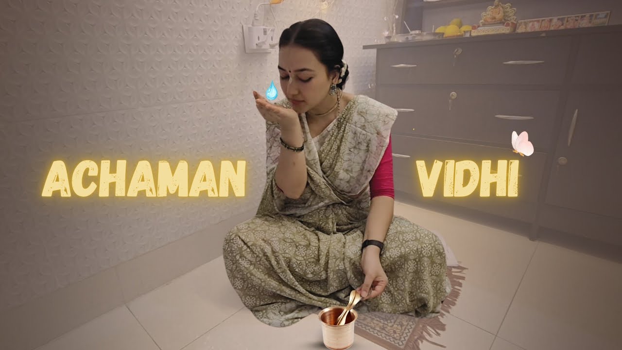 How To Do Āchaman? Easiest in Hindi| Radhika Nilambari DD | ISKCON, Siliguri