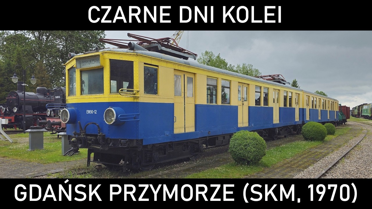 CZARNE DNI KOLEI #74 - Modraki. Zderzenie pociąg&oacute;w kolei miejskiej w Gdańsku (1970)