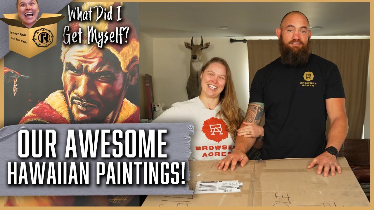 Ronda and Travis Open Historical Hawaiian Paintings! | What Did I Get Myself?
