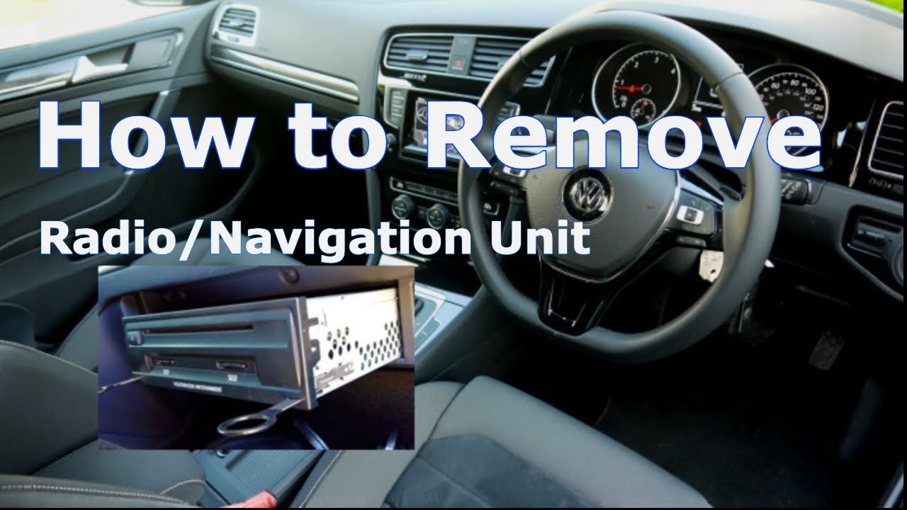 Снятие головного устройства с VW Golf 7 &mdash; подробное руководство.