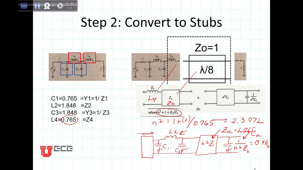 microwave stub filter example