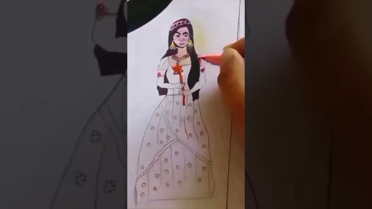 natkhat pari drawing esay trick #drawing #shorts🌺🌺