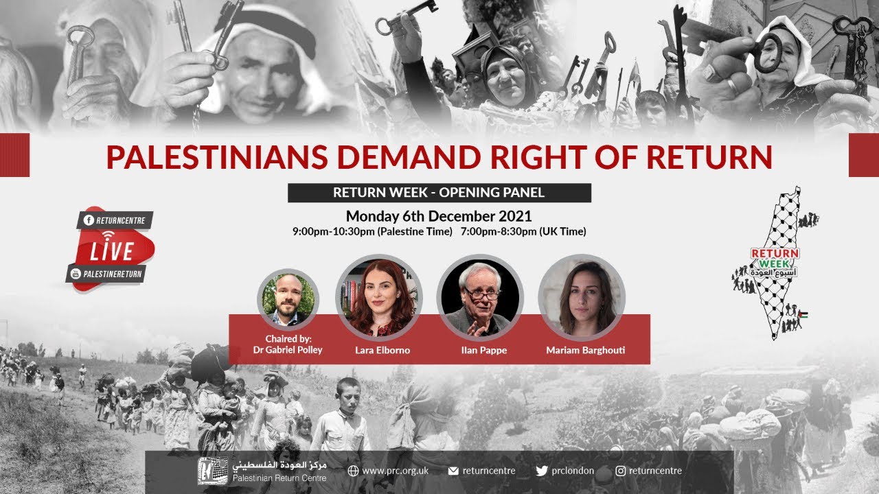 Opening Panel: Palestinians Demand Right of Return - Return Week 2021