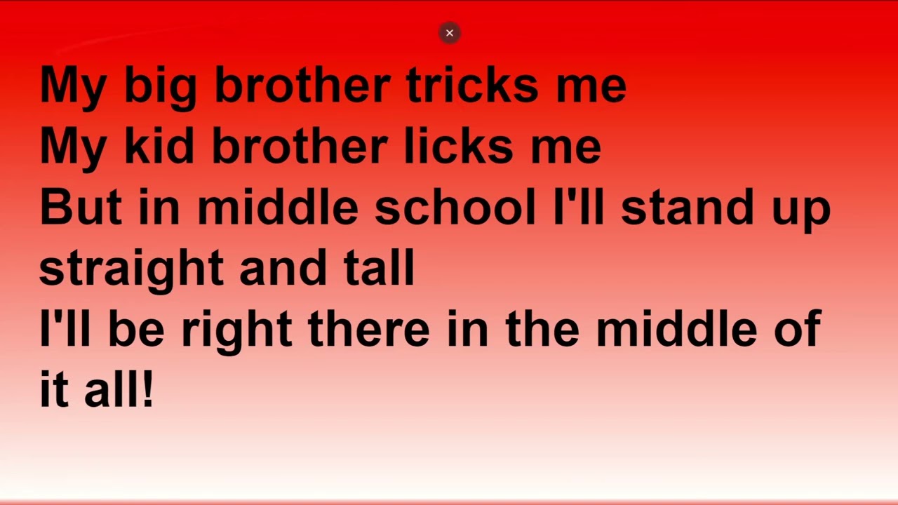 Stuck IN THE MIDDLE LYRICS!