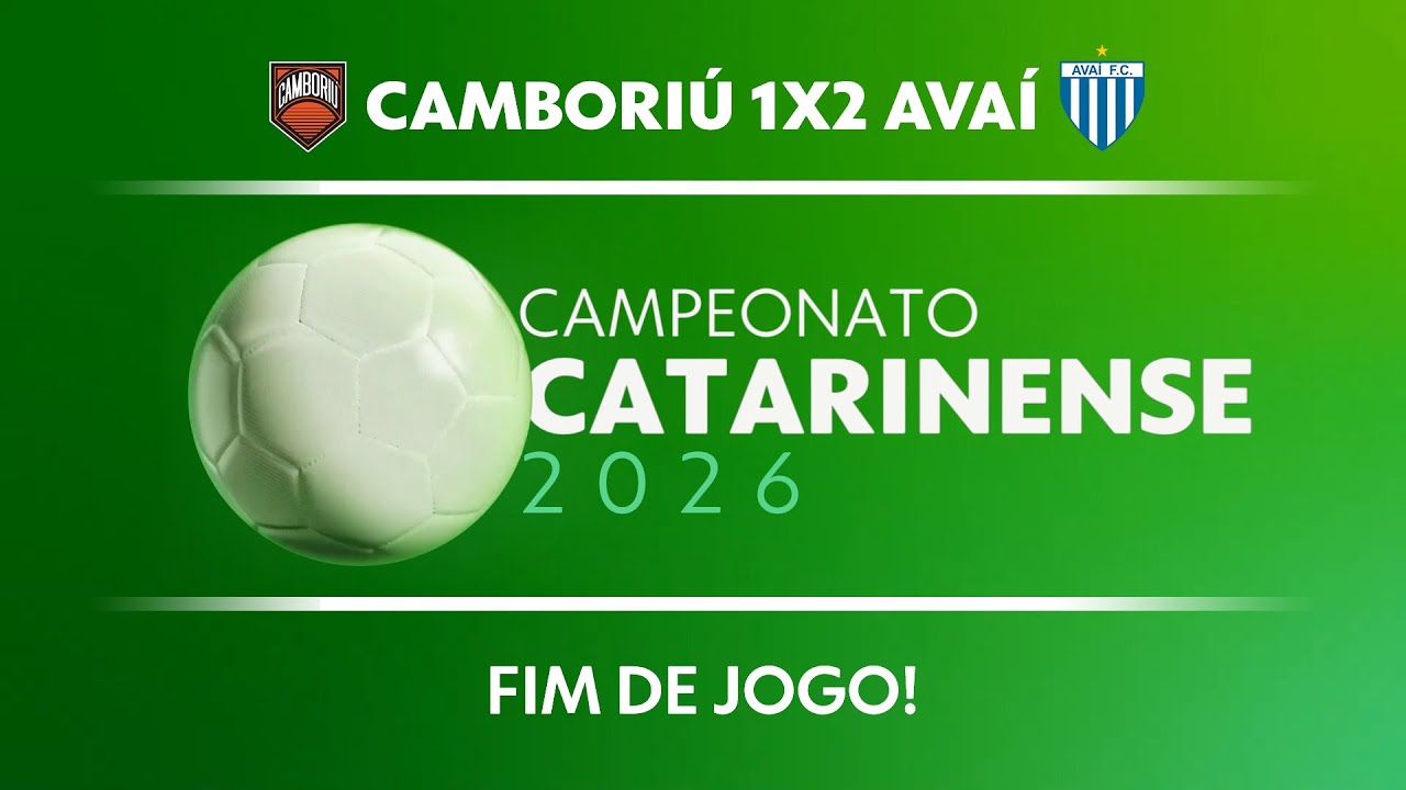 CAMBORI&Uacute; 1X2 AVA&Iacute; (AO VIVO COM IMAGENS) | CAMPEONATO CATARINENSE 2026 | (31/01)