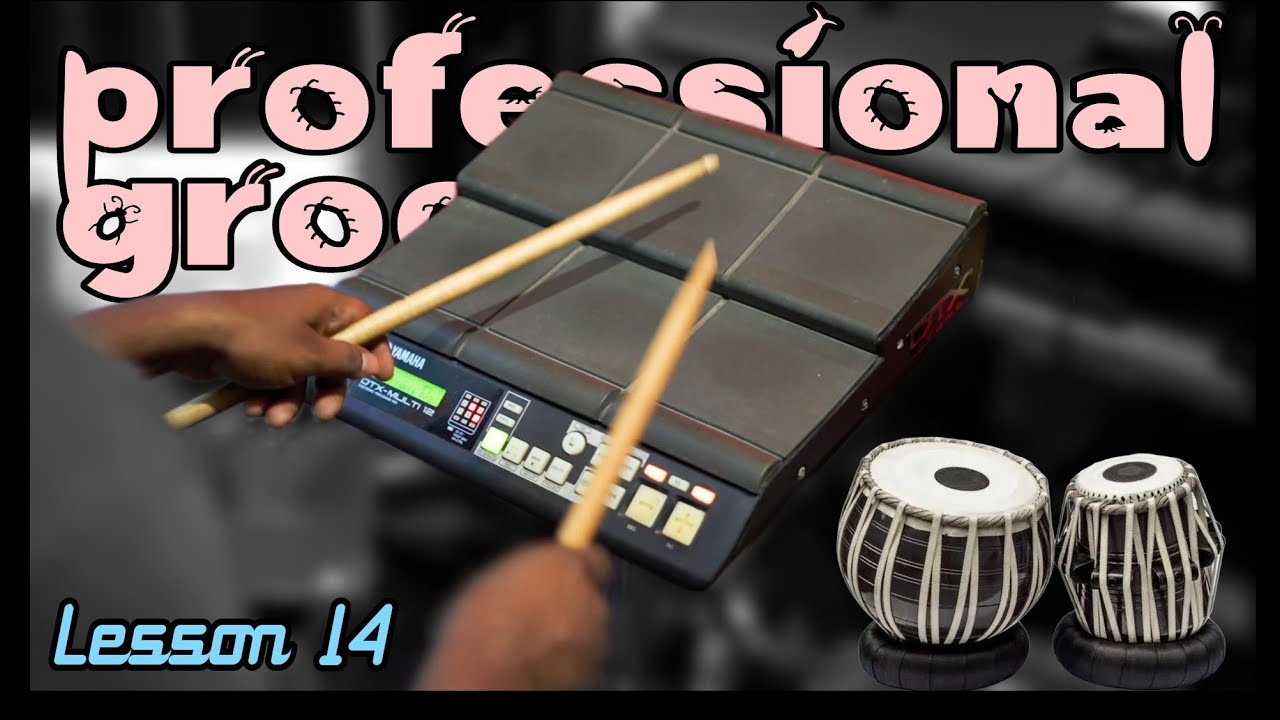 Pro Grooves 2023 4/4 TABLA | lesson 14 l Yamaha dtx multi 12 | Roland spd 20 pro | Roland SPD SX PRO