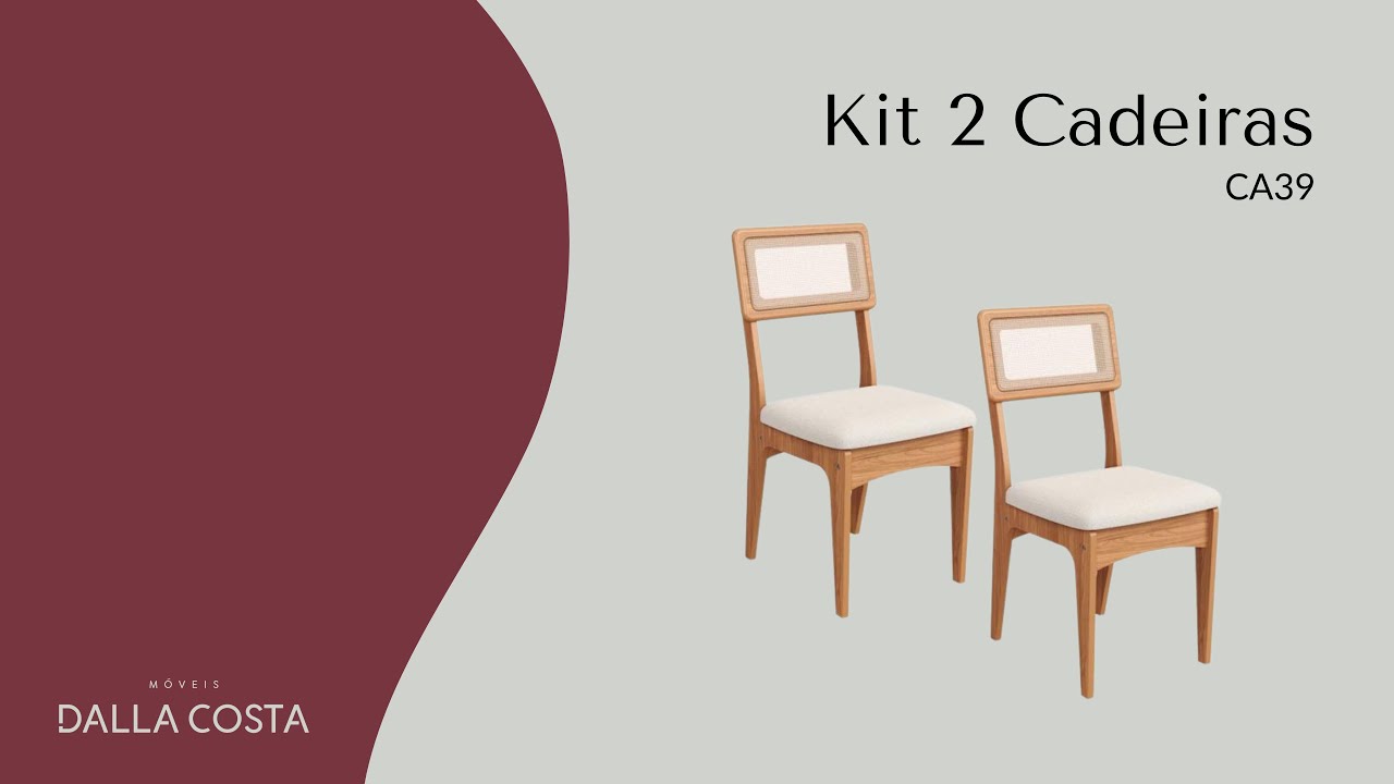 Montagem Kit 2 Cadeiras - CA39