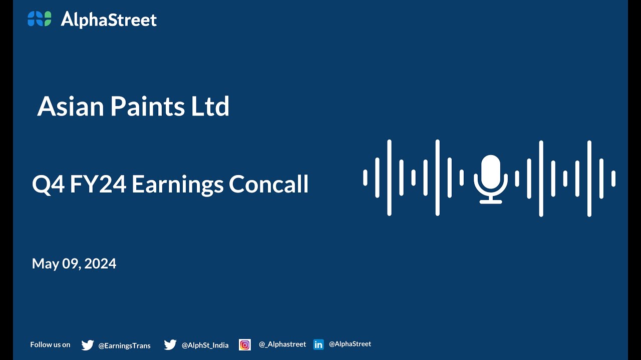 Asian Paints Ltd Q4 FY2023-24 Earnings Conference Call