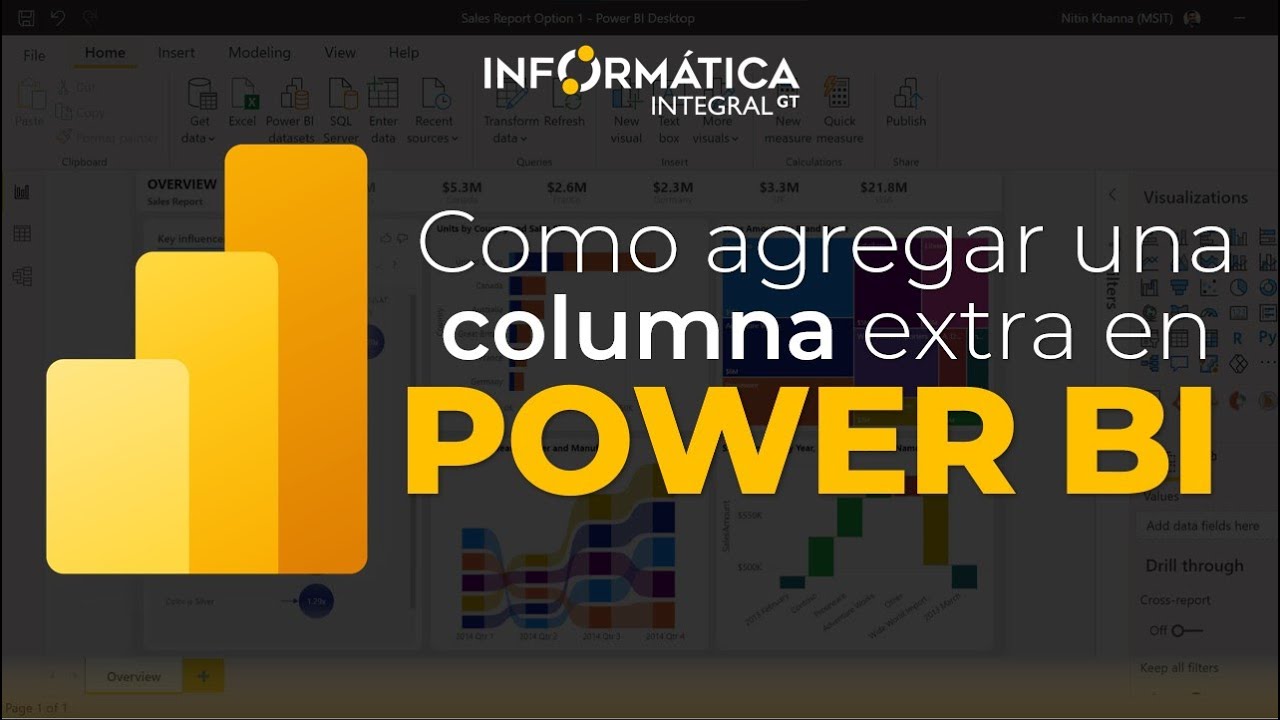 AGREGAR NUEVAS COLUMNAS DE DATOS EN POWER BI | Curso de Power Bi
