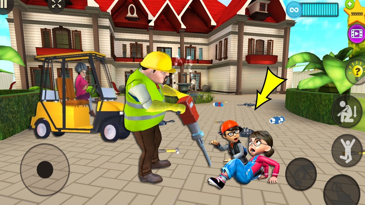 Scary Stranger 3D - Новое обновление, специальные уровни - Новое веселое видео каждый день, часть...