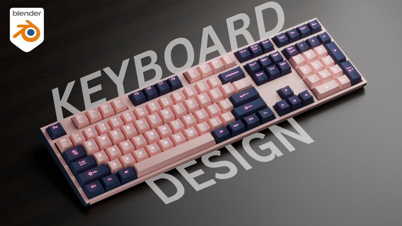 How To Make A Keyboard In Blender -  Tutorial