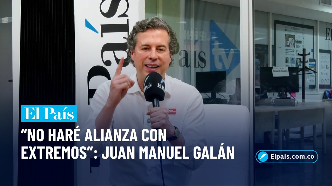 Juan Manuel Galán, candidato presidencial, habla de las oportunidades que tiene en la gran consulta