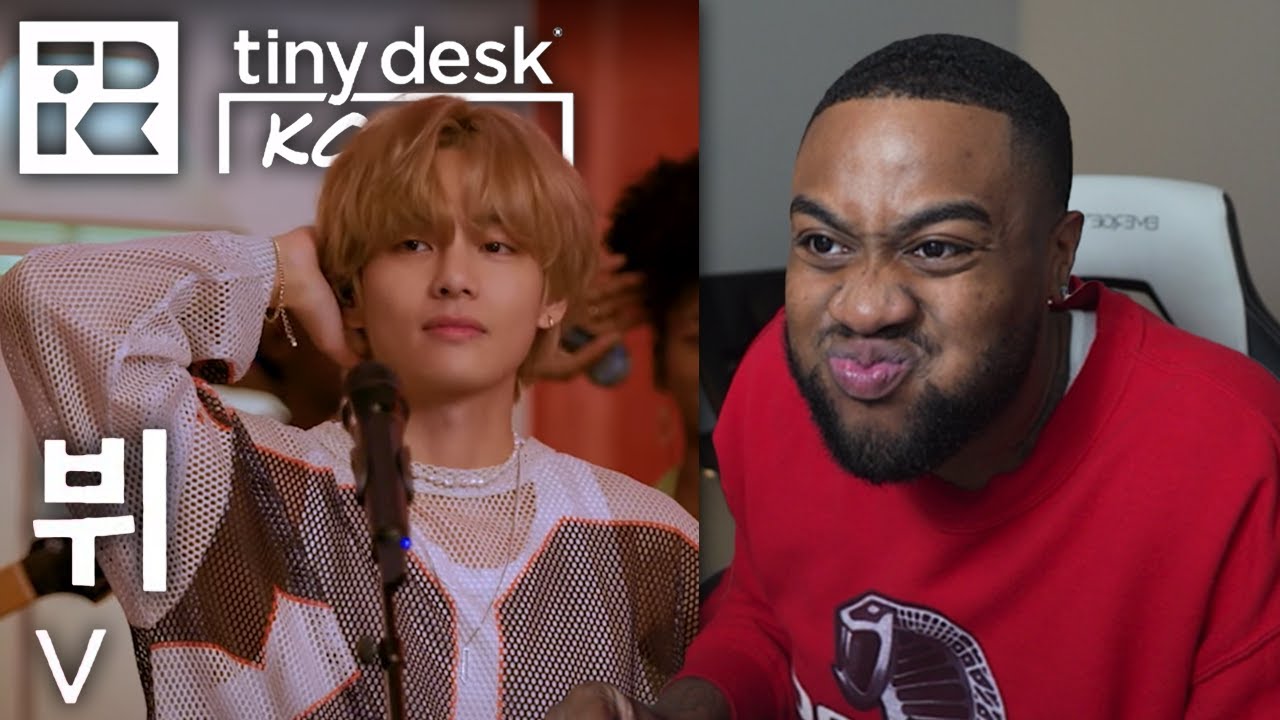V of BTS: Tiny Desk Korea (VERY Excited Reaction!)