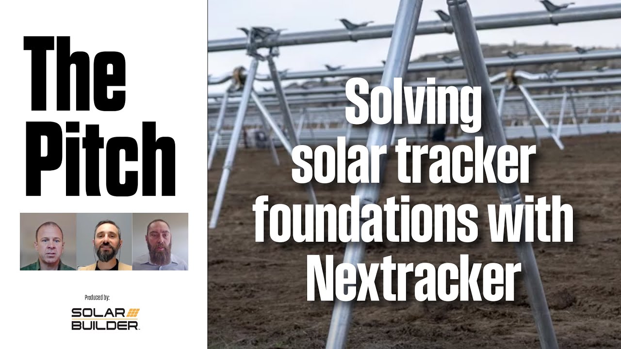 Решение фундаментов для солнечных трекеров с помощью Nextracker | The Pitch