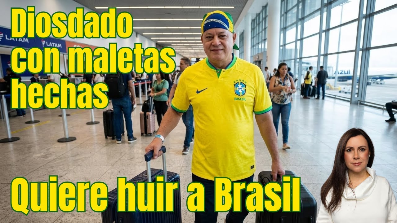 Diosdado Cabello con maletas hechas. Quiere huir a Brasil.