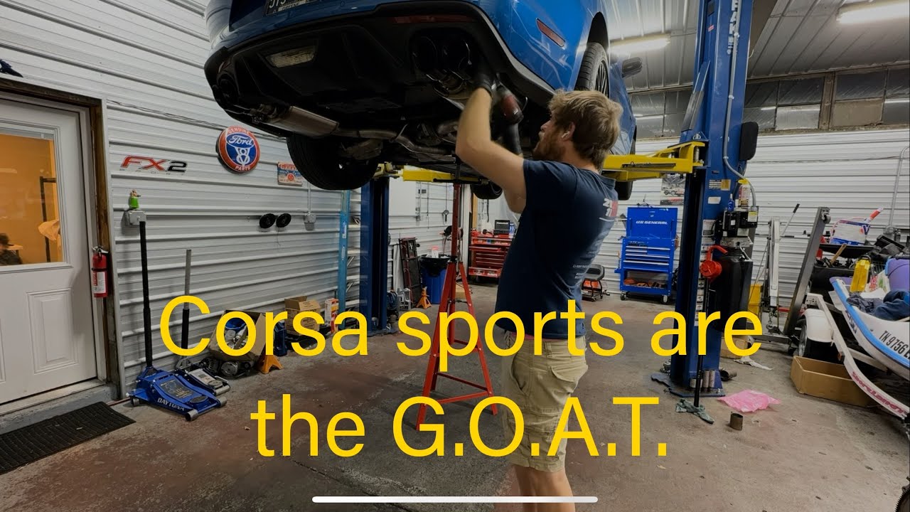 Installing Corsa Sport catback on a 2020 Mustang GT, the BEST exhaust for coyotes, PERIOD.