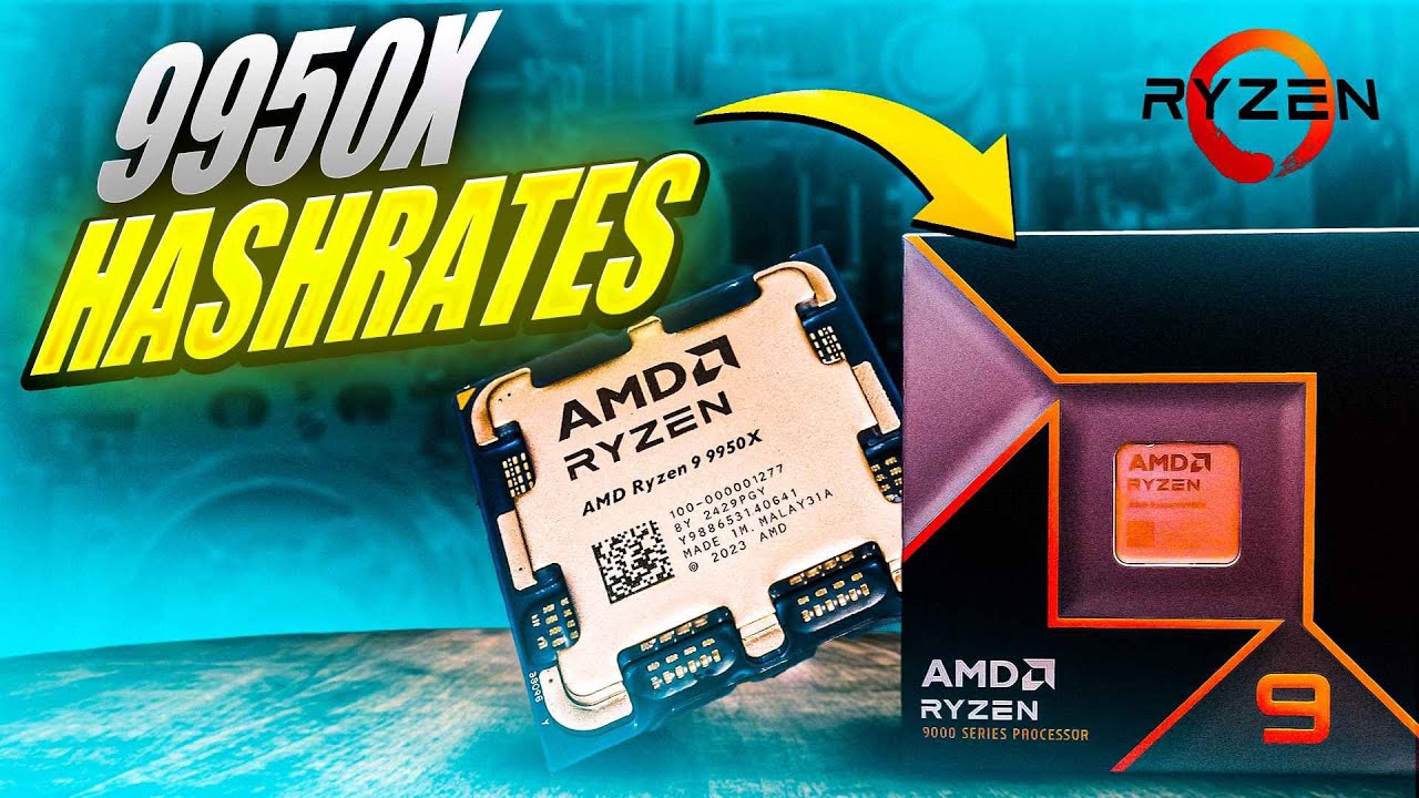 Флагманский процессор AMD Ryzen 9 9950x интересен — хешрейт 9950x