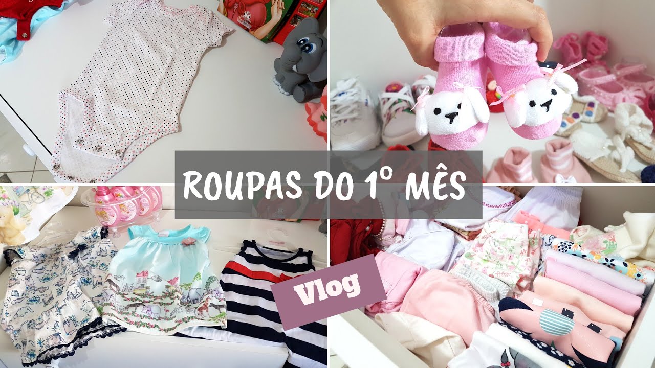 QUANTIDADE DE ROUPAS DO 1° MÊS DA LUÍSA,  O QUE MAIS USAMOS