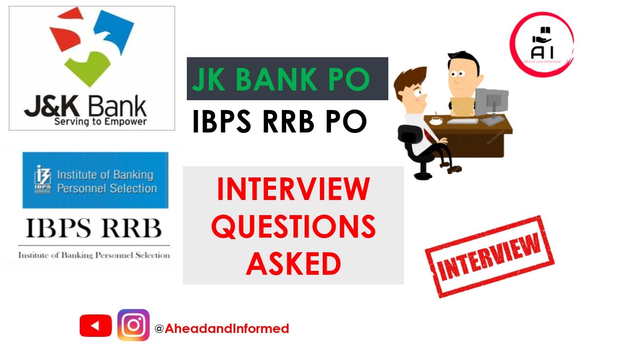 J&K BANK PO + RRB PO Interview Questions Asked || 🔥🔥