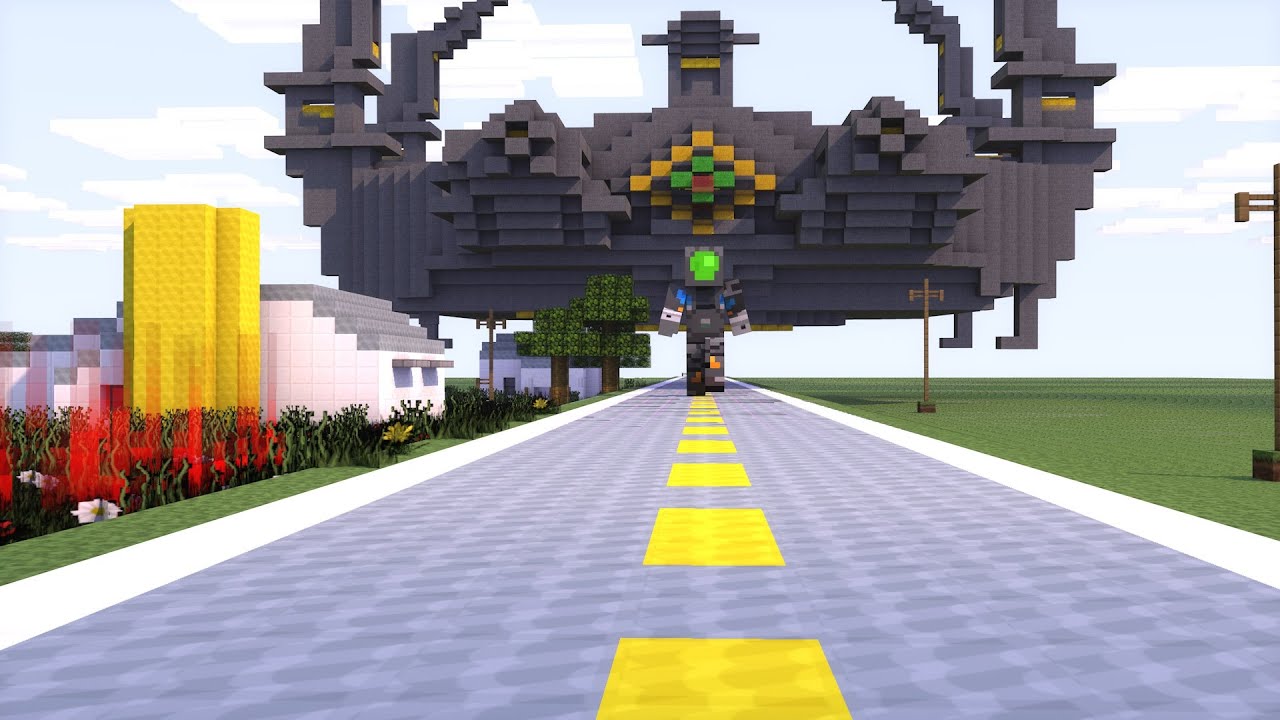 Minecraft Transformers: Optimus prime vs Galvatron Transformers Age of Extinction Animation