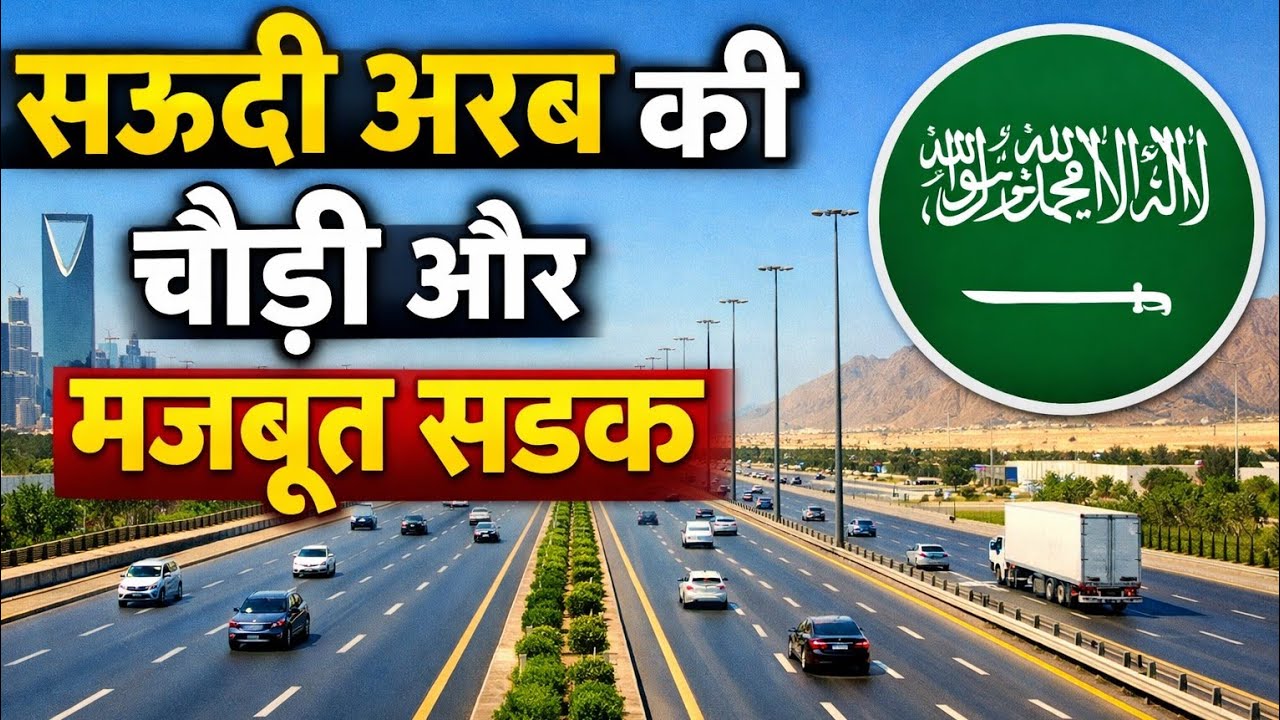 सऊदी अरब की इतनी चौड़ी और मजबूत सड़क | देखकर हैरान रह जाएंगे 😲🇸🇦