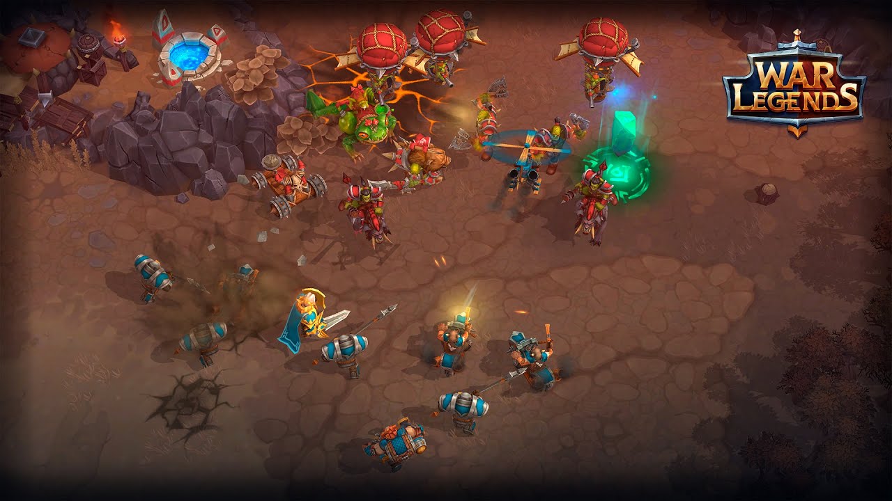 Walka o maksymalną rangę 🛡️ Rozgrywka w War Legends &ndash; KLASYCZNA gra RTS na urządzenia mobilne