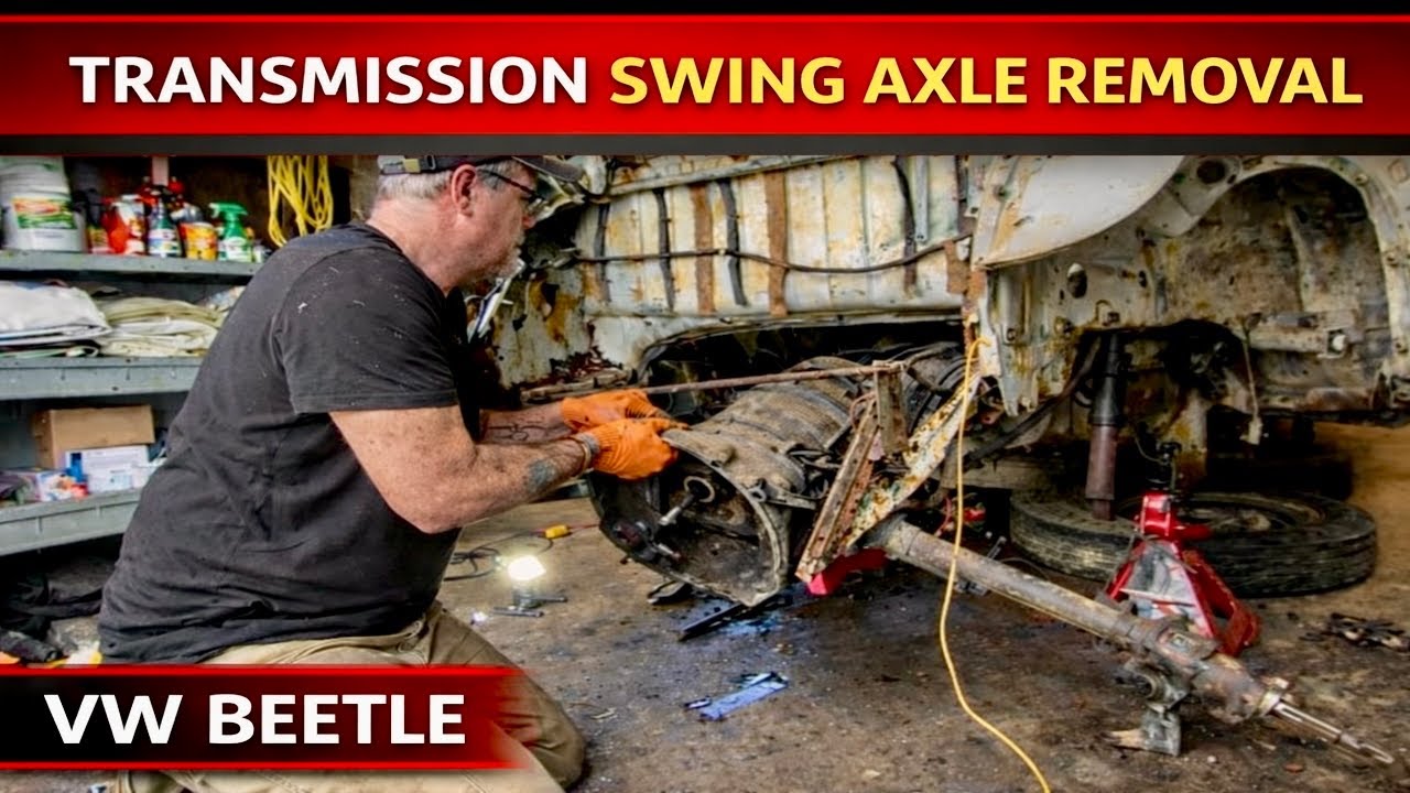 VW Beetle Transmission Removal! Swingaxle Transaxle! DIY!