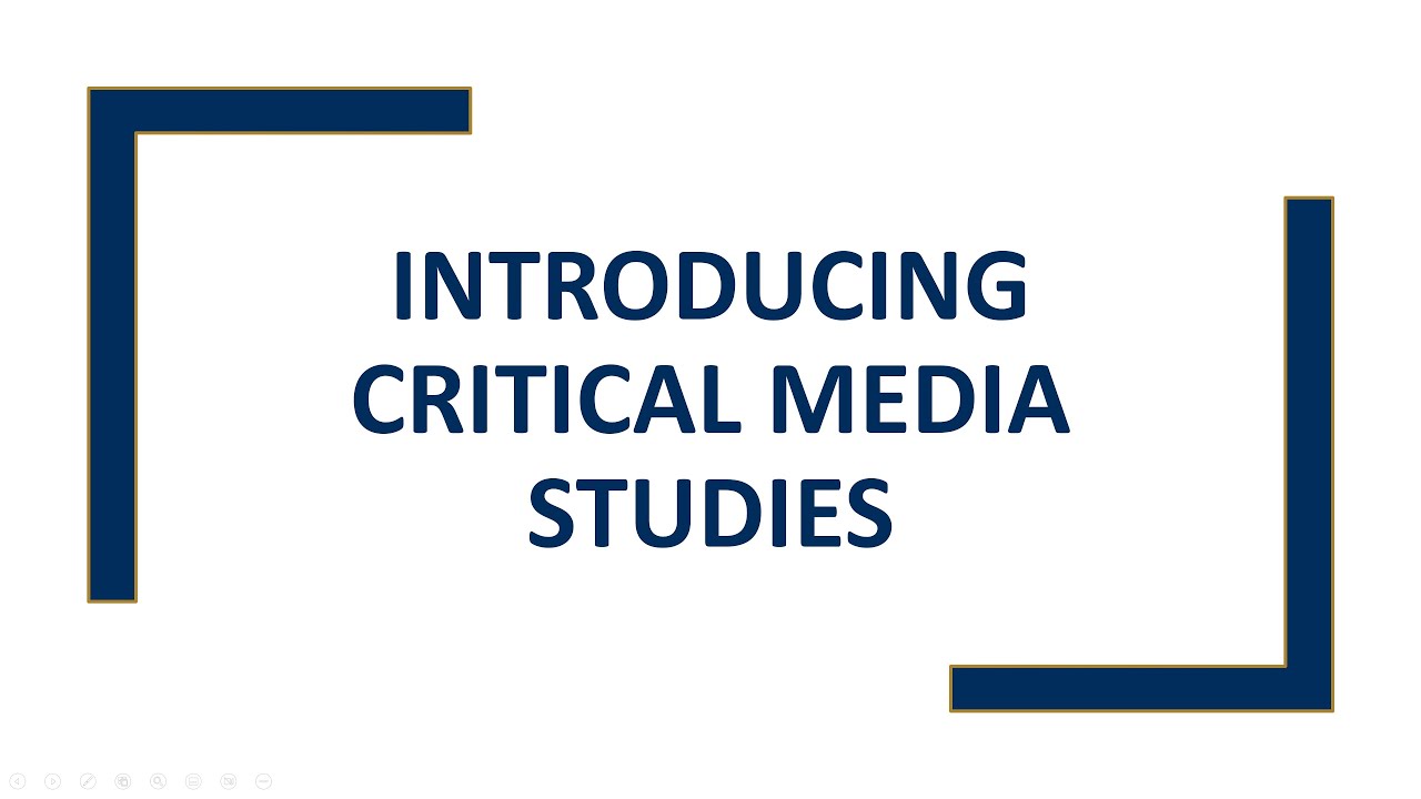 Introducing Critical Media Studies