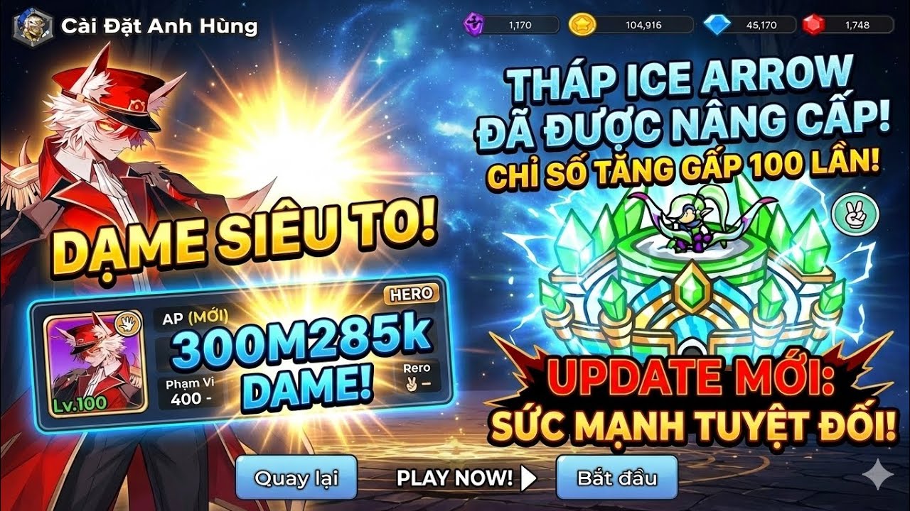 👉NEW UPDATE / MỘT SỐ THAY ĐỔI AE CẦN BIẾT??! / Gold tower defence 🎉