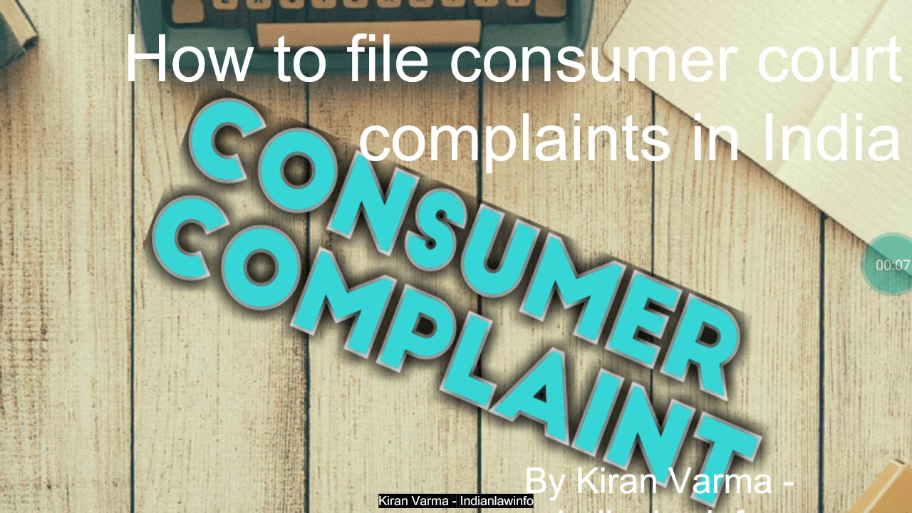 How to file consumer complaints in India?