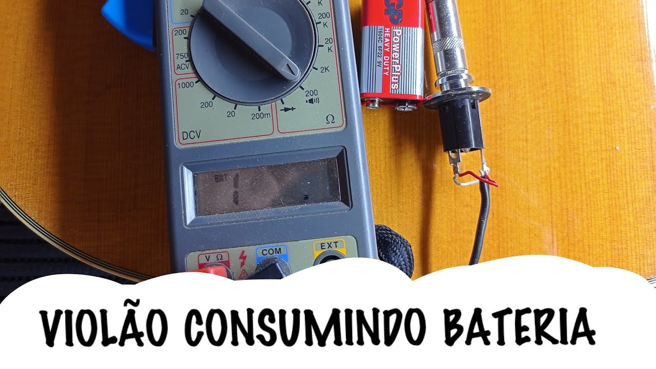 Violão gastando bateria mesmo sem uso